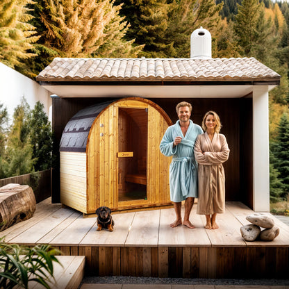 GLOBAL RELAX Dharani MINI - Outdoor Steam Sauna for 1/2 Person