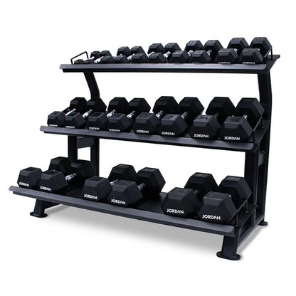 JORDAN 2.5kg - 30kg Hex Urethane Dumbbell Set