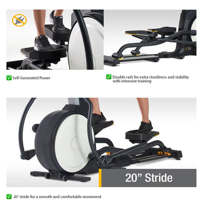 LIFESPAN FITNESS Commercial Elliptical trainer E5i+ Self-Generating