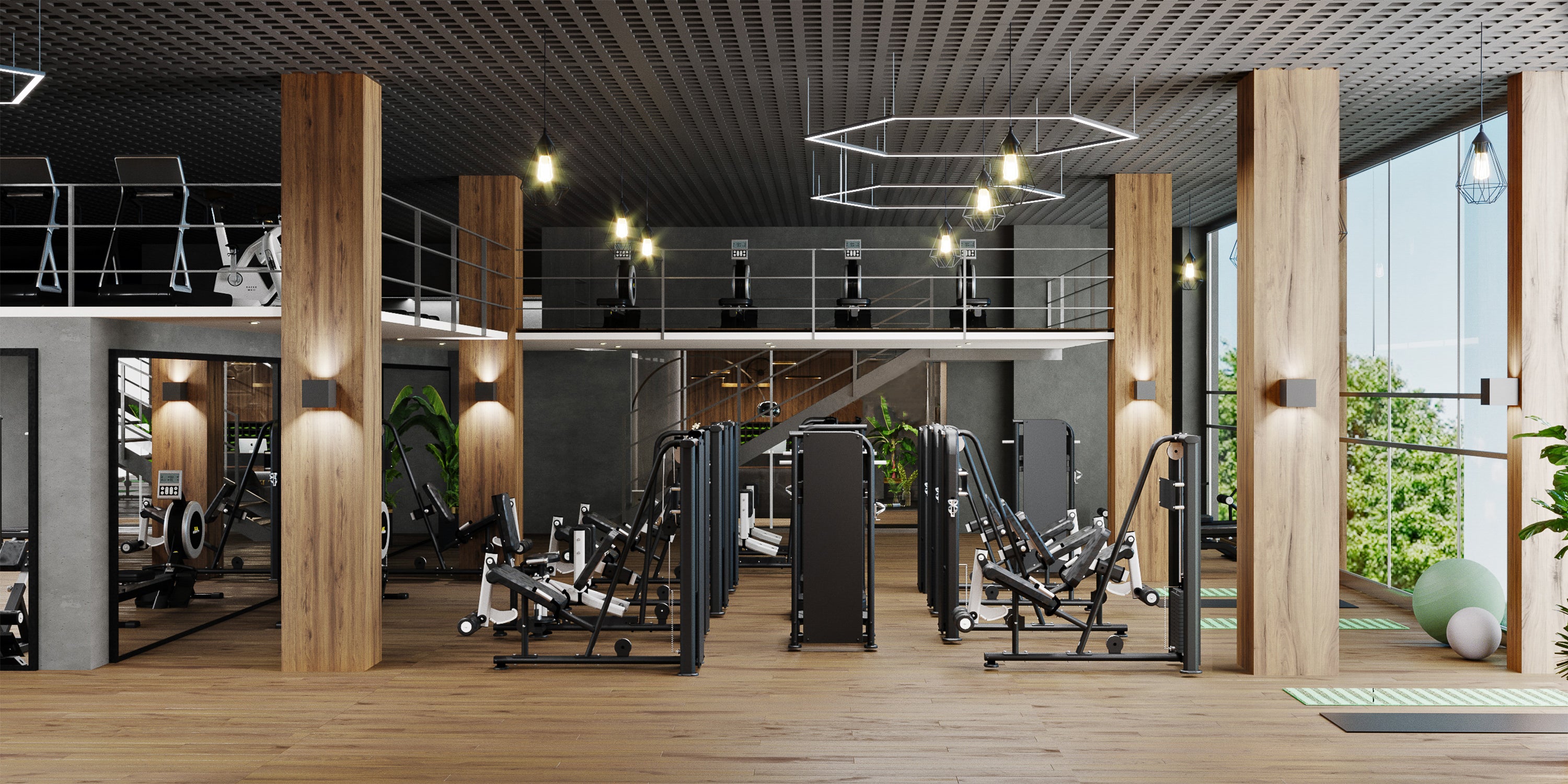 Luxury Gym Fitness Equipment. Treadmills. Exercise Bikes. Elliptical Trainer.