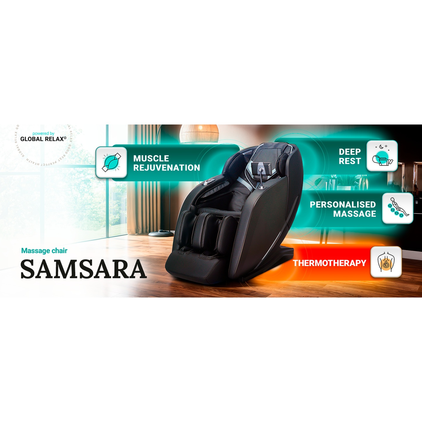 GLOBAL RELAX MASSAGE CHAIR Samsara 3D