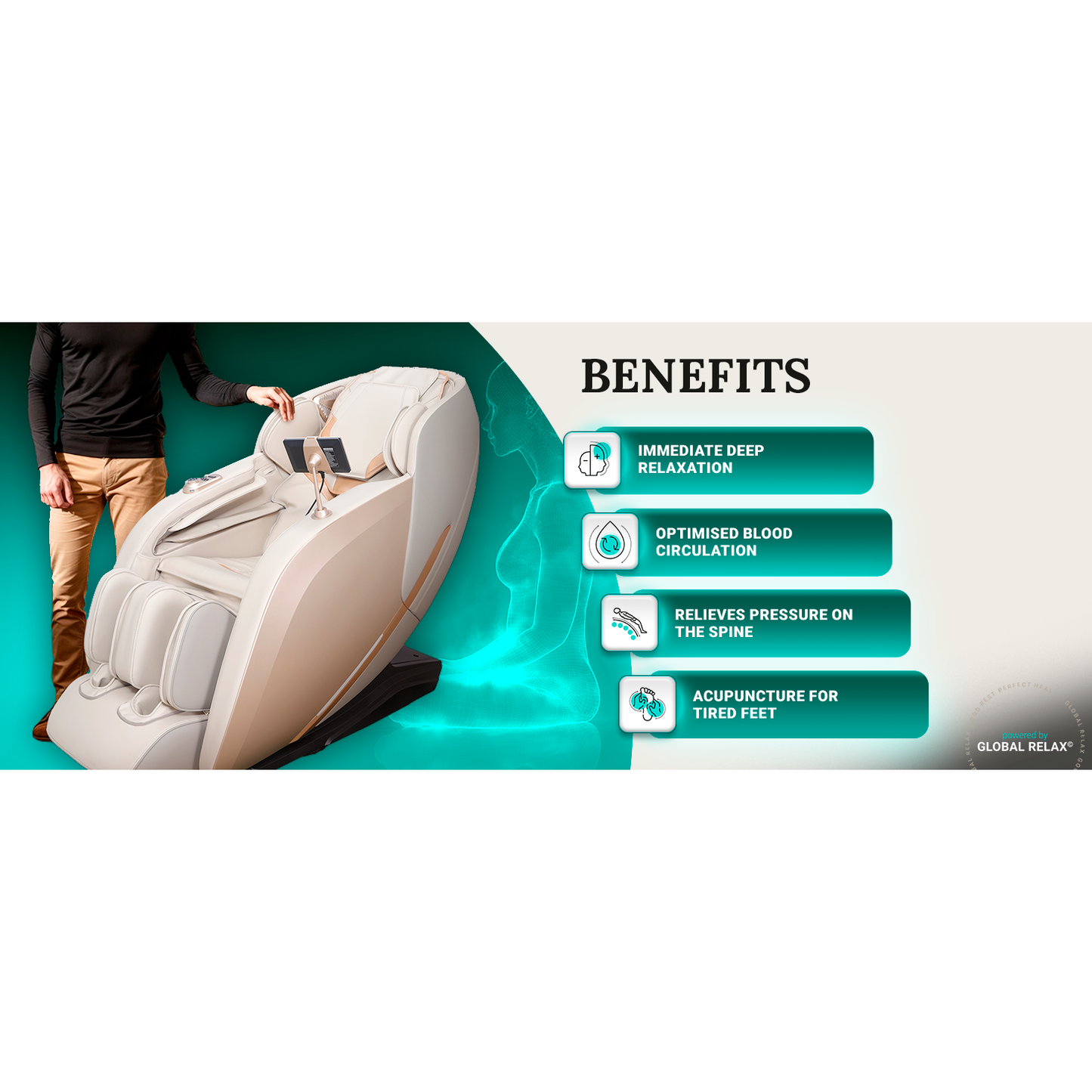 GLOBAL RELAX MASSAGE CHAIR Samsara 3D