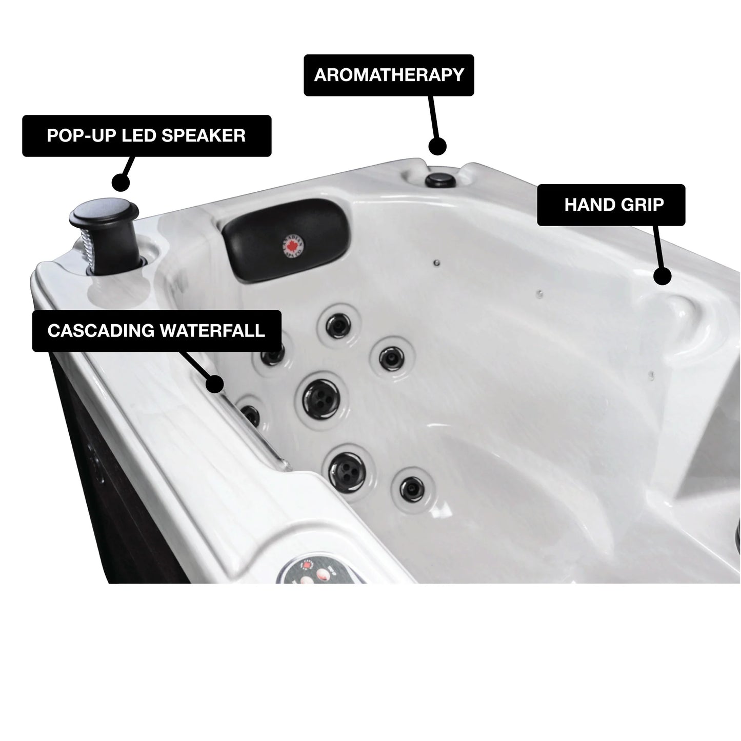 CANADIAN SPA COMPANY Yukon AI Plug & Play Hot Tub | 2-Person 17-Jet