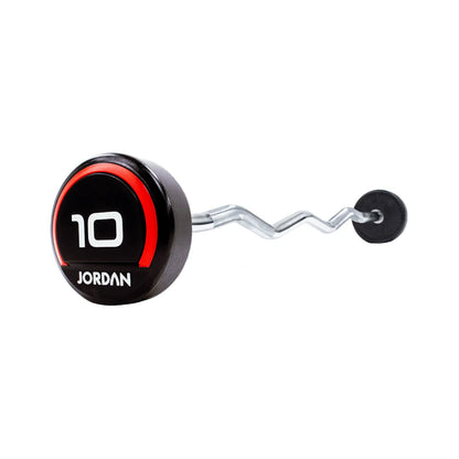 JORDAN 10-45kg Curl Urethane Barbell Set - Luxe Gym Company