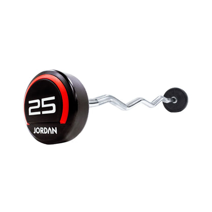 JORDAN 10-45kg Curl Urethane Barbell Set - Luxe Gym Company