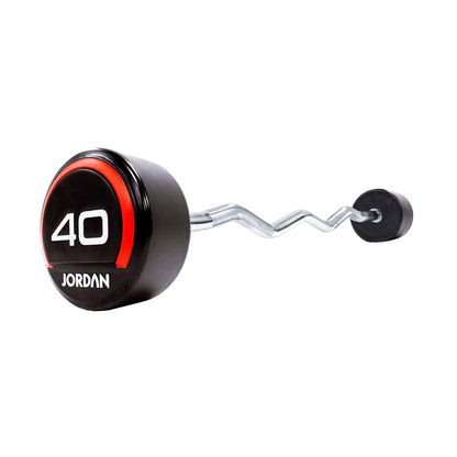 JORDAN 10-45kg Curl Urethane Barbell Set - Luxe Gym Company