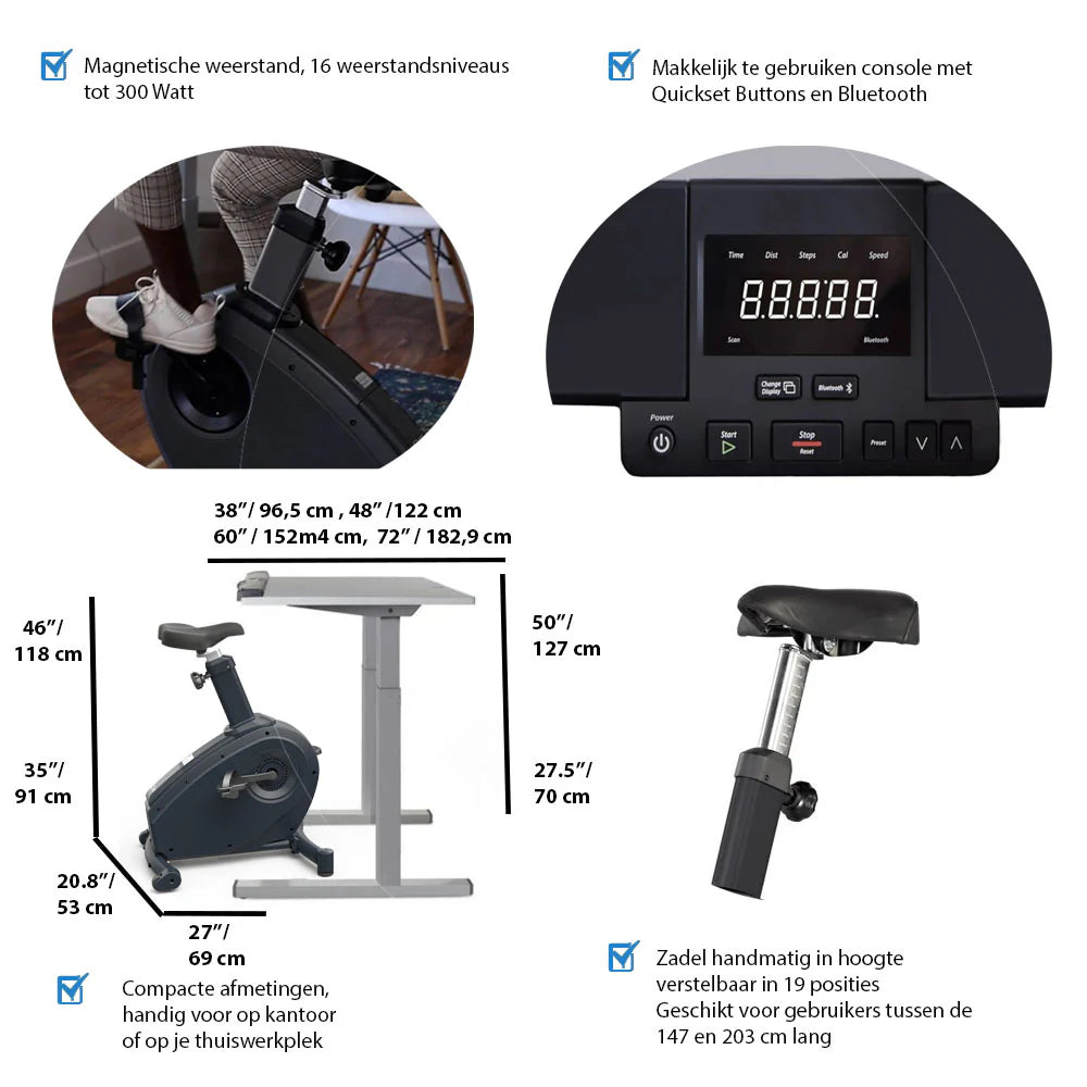 LIFESPAN WORKPLACE Desk Bike C3-DT7 Power