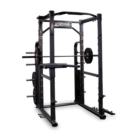 JORDAN Power Rack with Attachments, Black - Luxe Gym Company