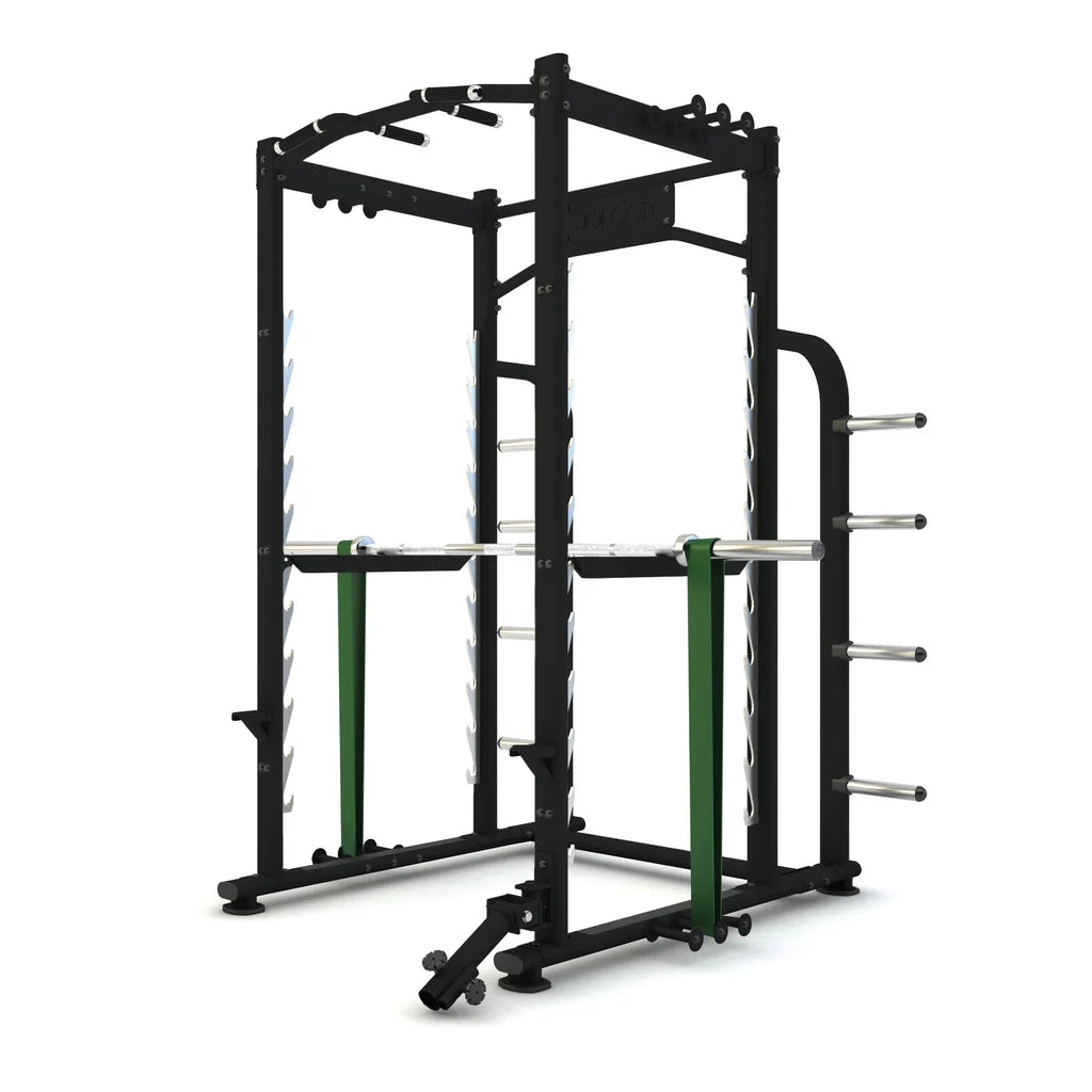 JORDAN Power Rack with Attachments, Black - Luxe Gym Company